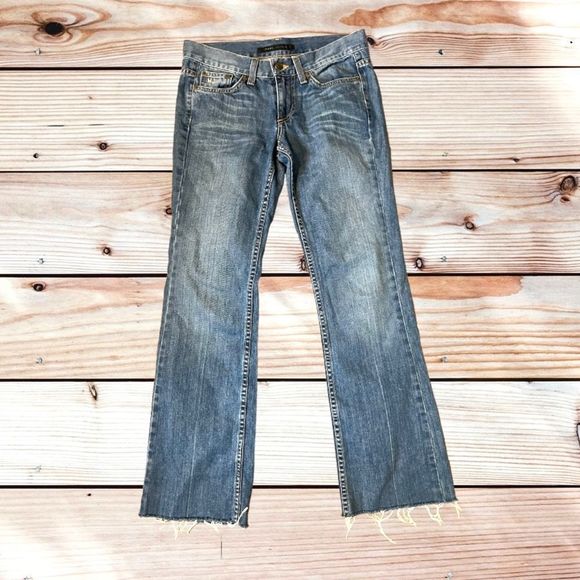 Marc Jacobs Denim - Marc Jacobs crop flare y2k jeans raw hem